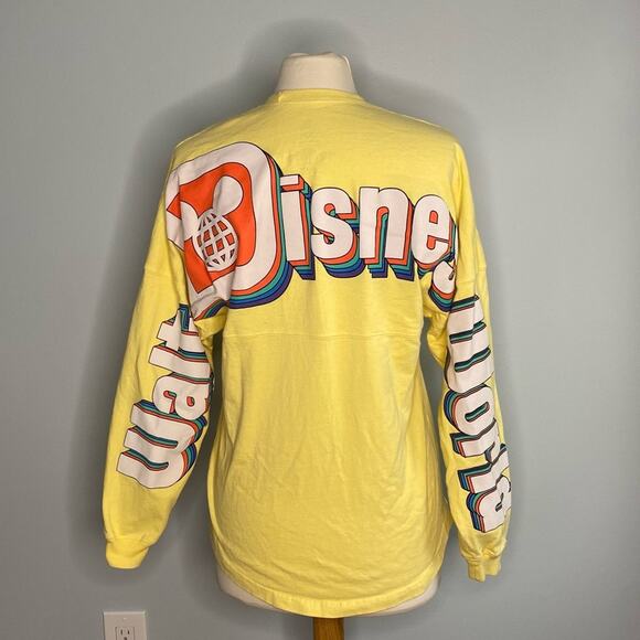 Walt Disney World Yellow Spirit Jersey Retro Style J34 - Picture 4 of 15